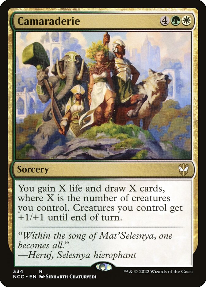 MTG Card Title: Camaraderie NCC/334