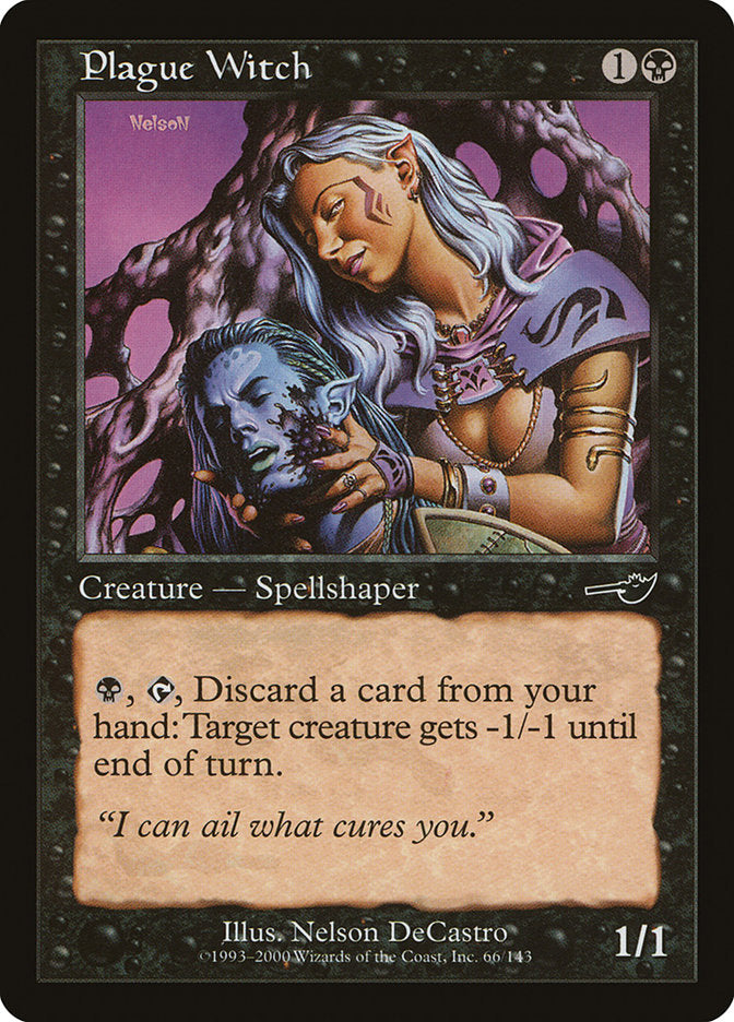 MTG Card Title: Plague Witch NEM/66