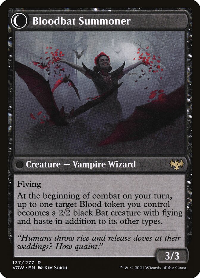 Voldaren Bloodcaster // Bloodbat Summoner VOW/137
