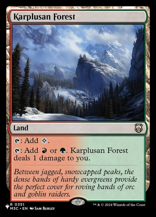 MTG Card Title: Karplusan Forest PLST/M3C-351