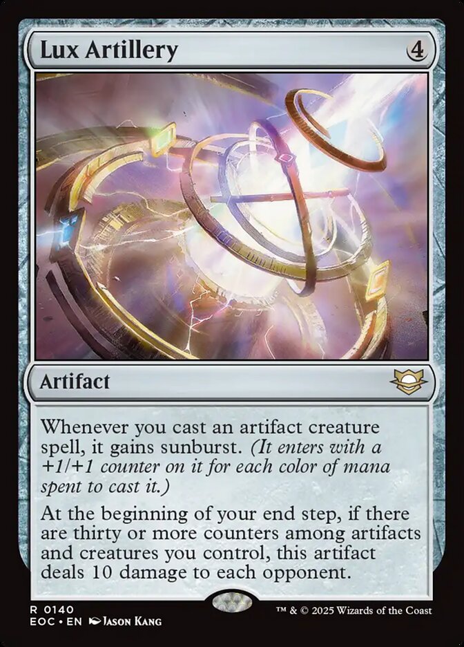 MTG Card Title: Lux Artillery EOC/140
