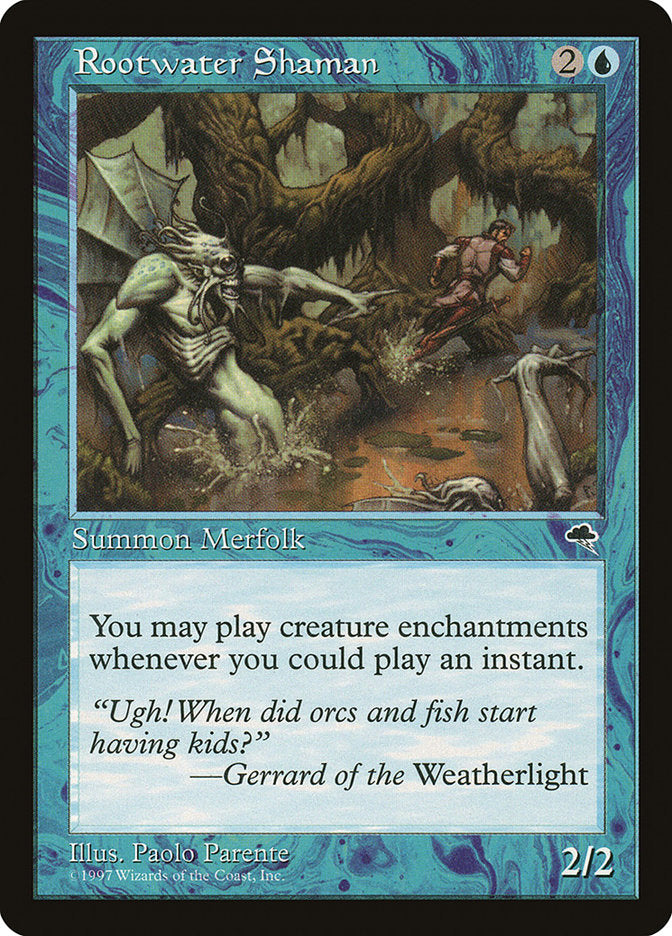 MTG Card Title: Rootwater Shaman TMP/84