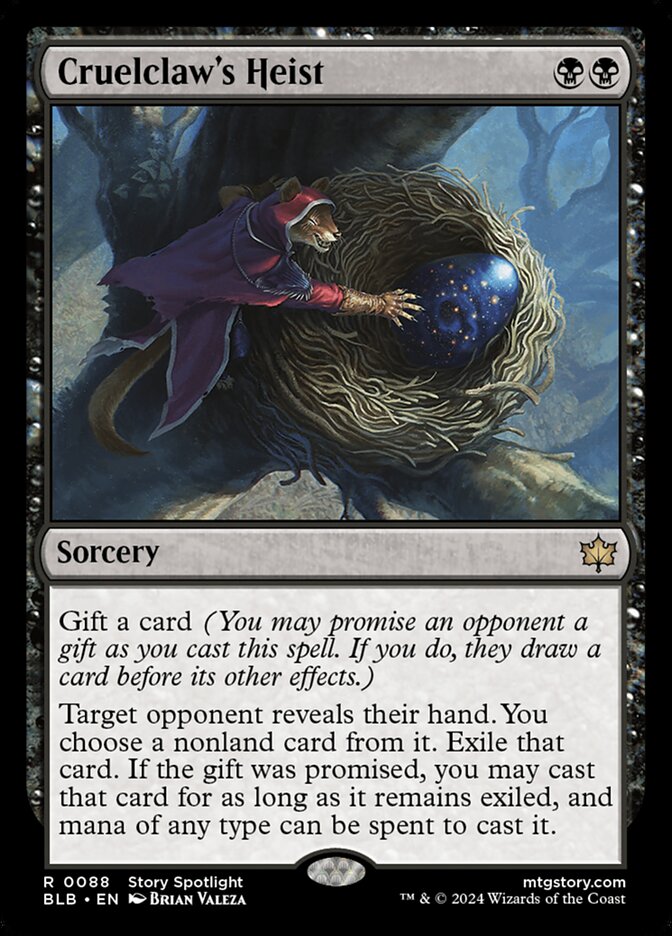 MTG Card Title: Cruelclaw's Heist BLB/88