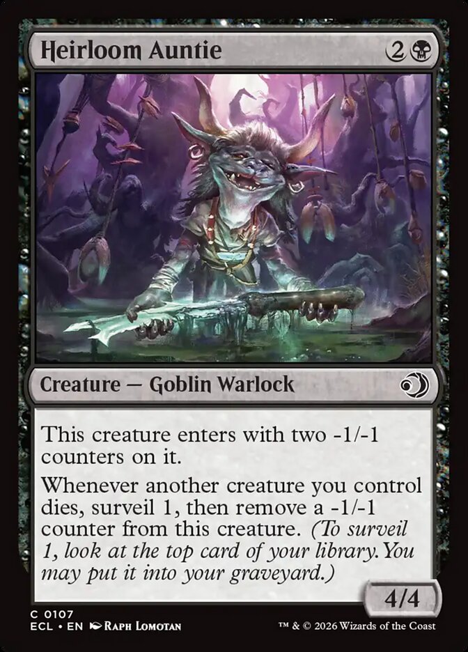 MTG Card Title: Heirloom Auntie ECL/107