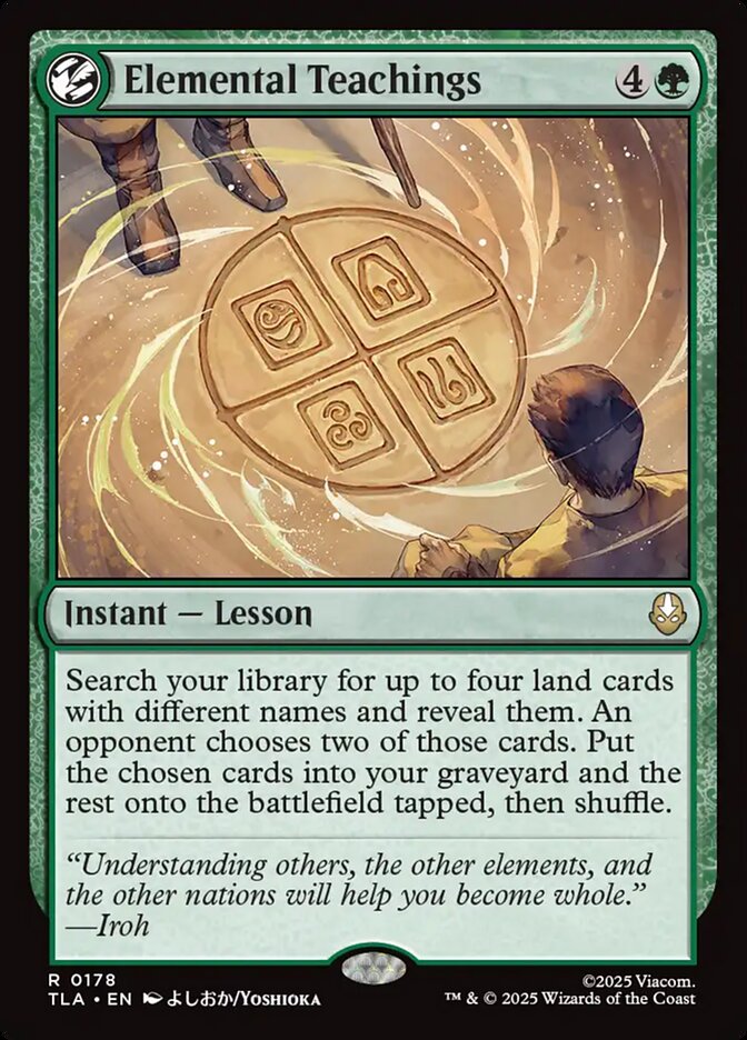 MTG Card Title: Elemental Teachings TLA/178