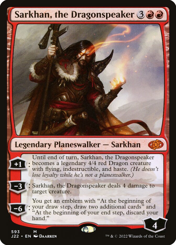 MTG Card Title: Sarkhan, the Dragonspeaker J22/593