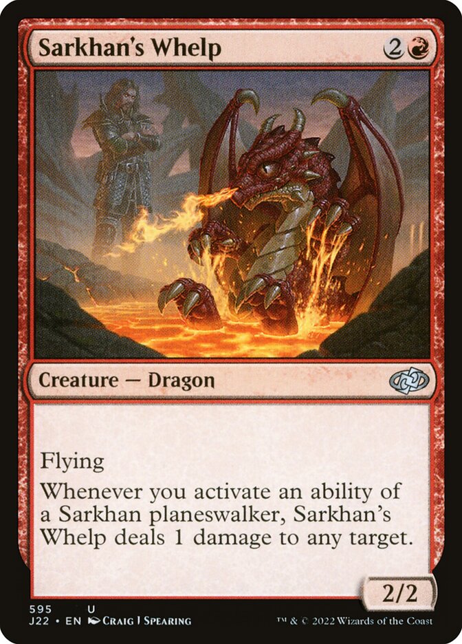 MTG Card Title: Sarkhan's Whelp J22/595