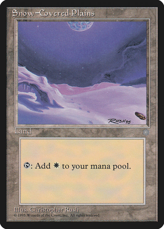 MTG Card Title: Snow-Covered Plains ICE/367
