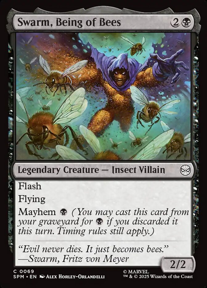 MTG Card Title: Swarm, Being of Bees SPM/69