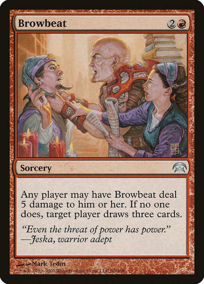 MTG Card Title: Browbeat HOP/50