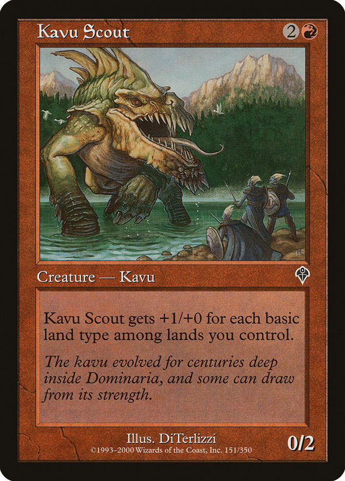 MTG Card Title: Kavu Scout INV/151