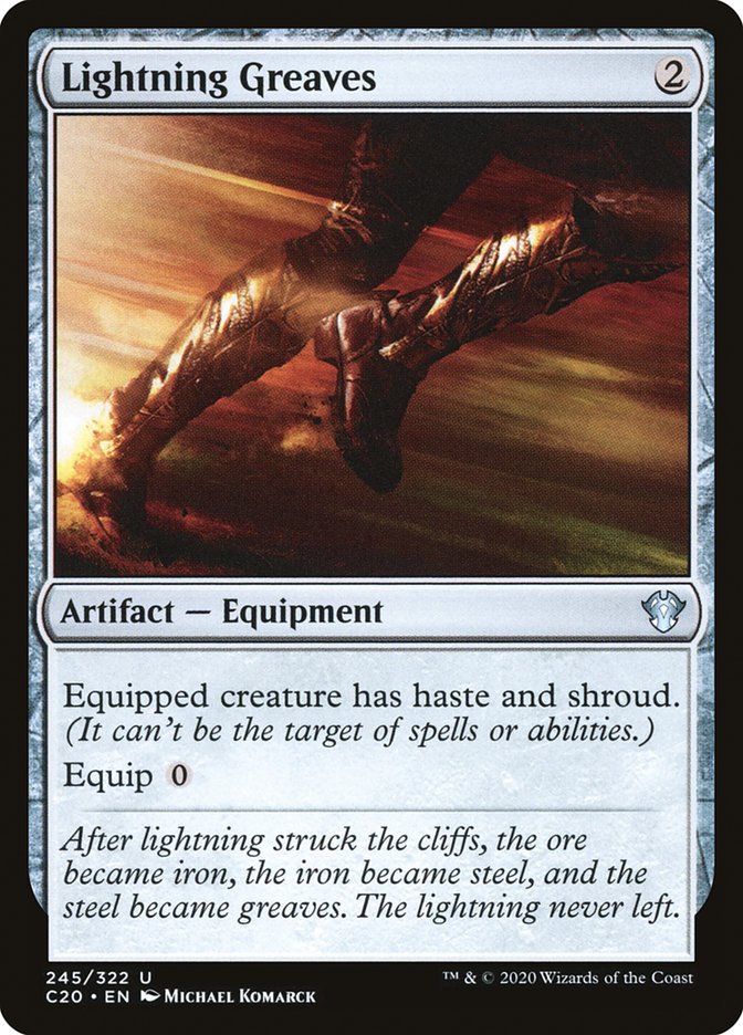 MTG Card Title: Lightning Greaves C20/245