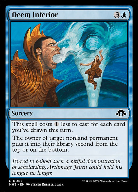 MTG Card Title: Deem Inferior MH3/57