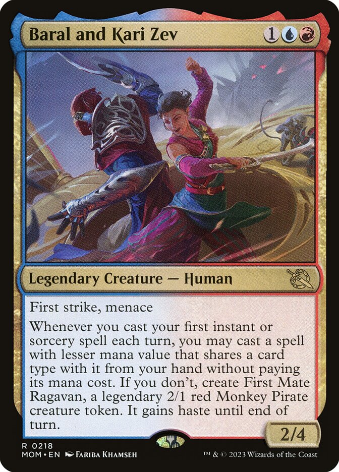 MTG Card Title: Baral and Kari Zev MOM/218