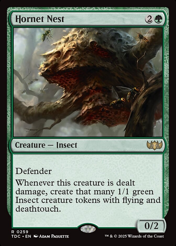 MTG Card Title: Hornet Nest TDC/259