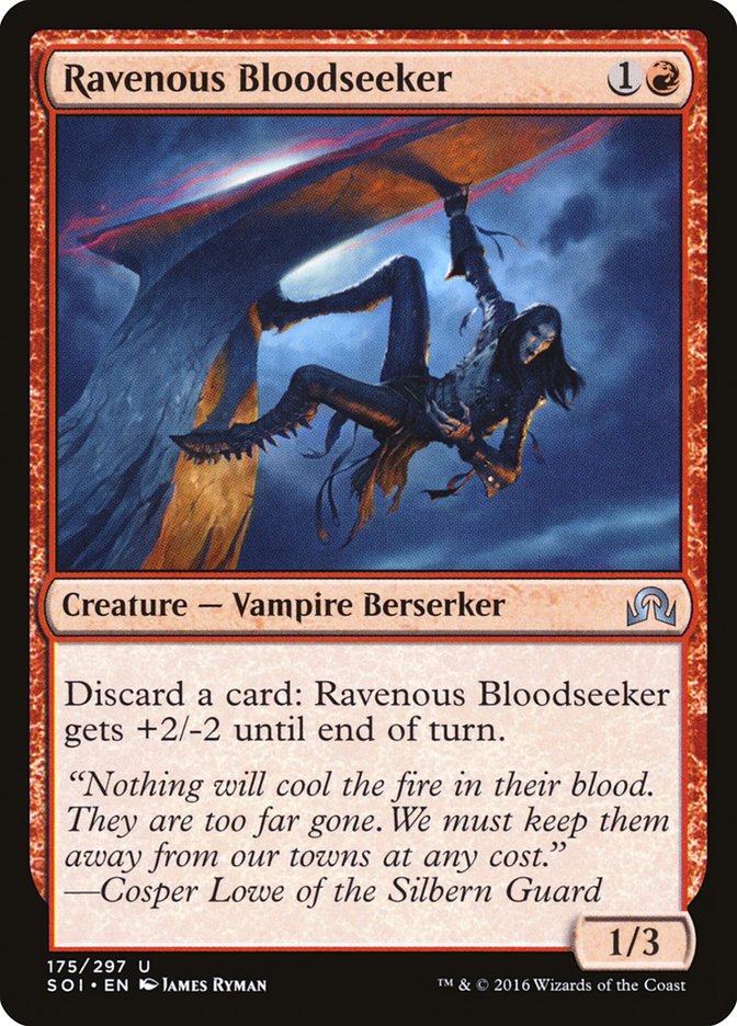 MTG Card Title: Ravenous Bloodseeker SOI/175