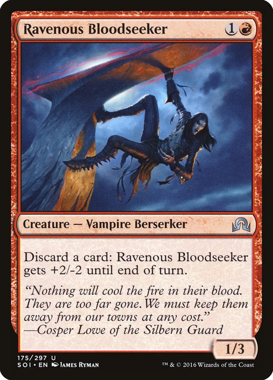 MTG Card Title: Ravenous Bloodseeker SOI/175