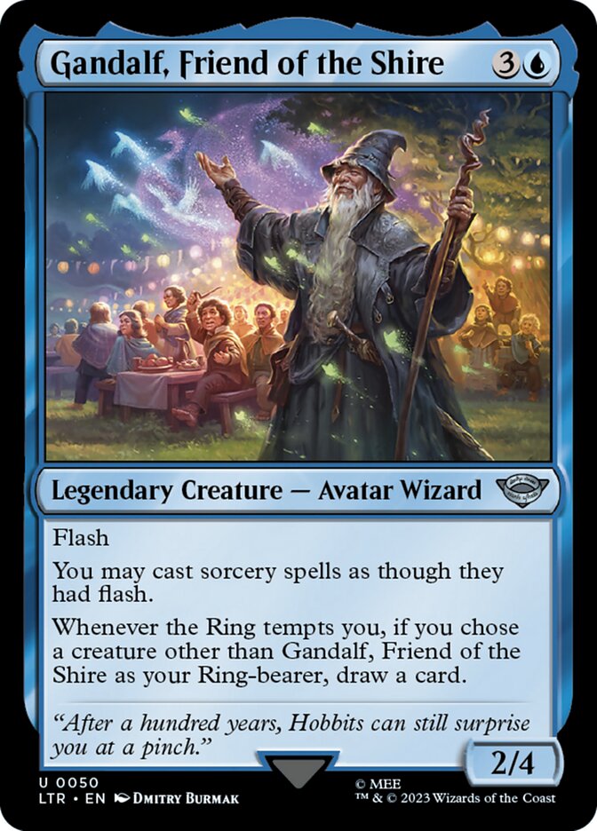 MTG Card Title: Gandalf, Friend of the Shire LTR/50