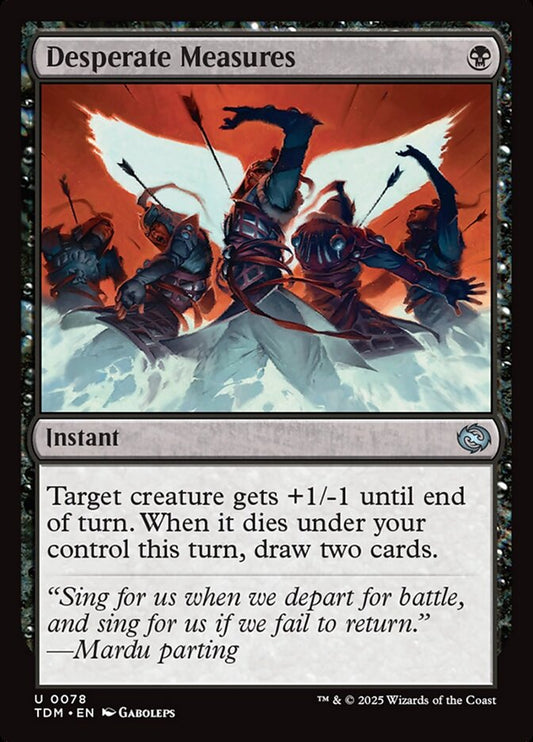 MTG Card Title: Desperate Measures TDM/78
