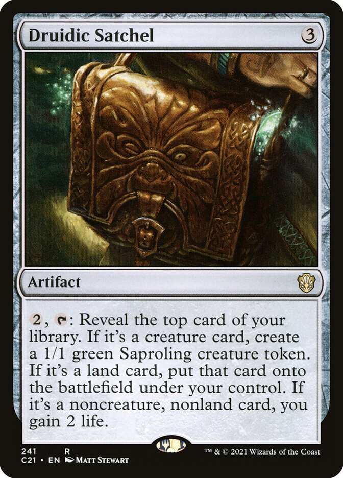 MTG Card Title: Druidic Satchel C21/241