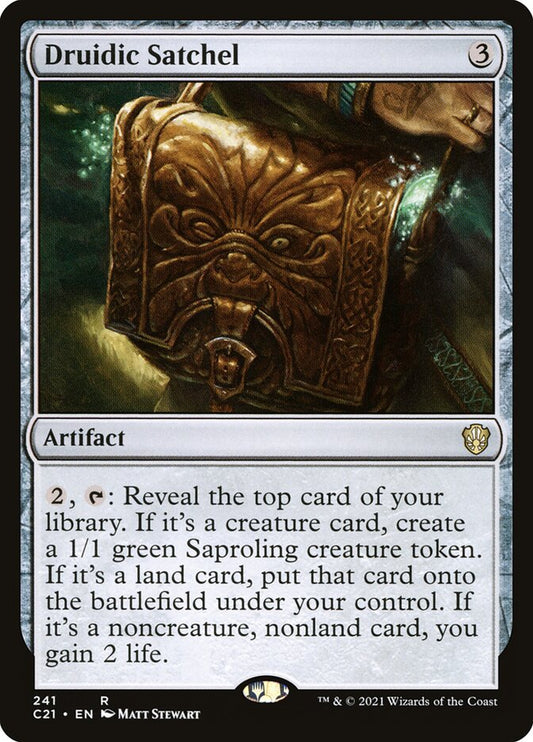 MTG Card Title: Druidic Satchel C21/241