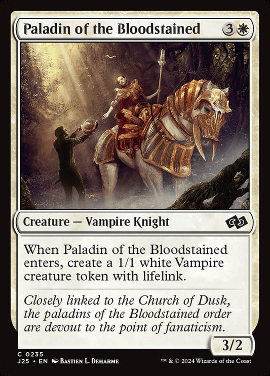 MTG Card Title: Paladin of the Bloodstained J25/235