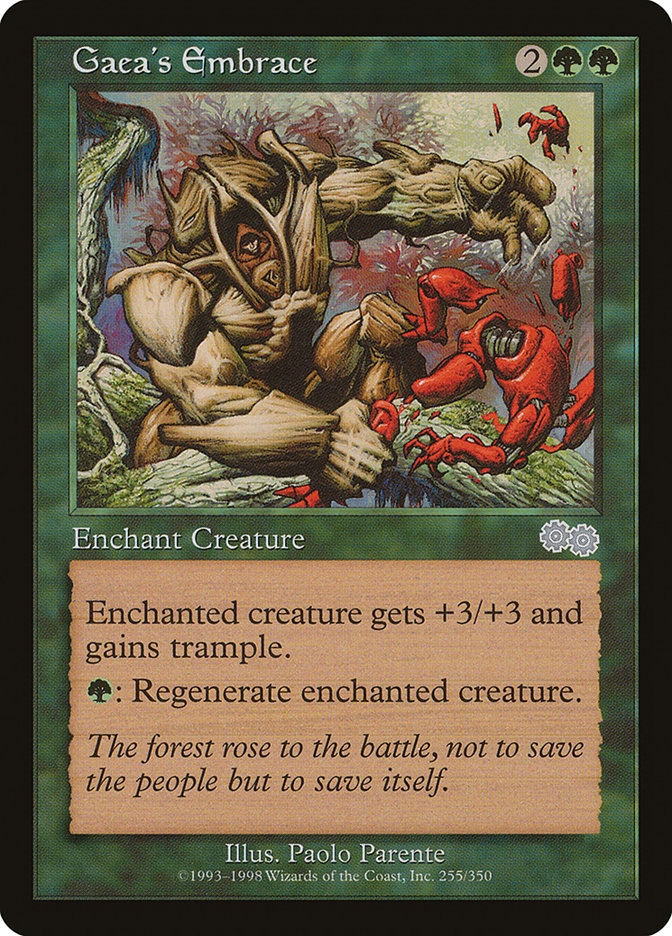 MTG Card Title: Gaea's Embrace USG/255