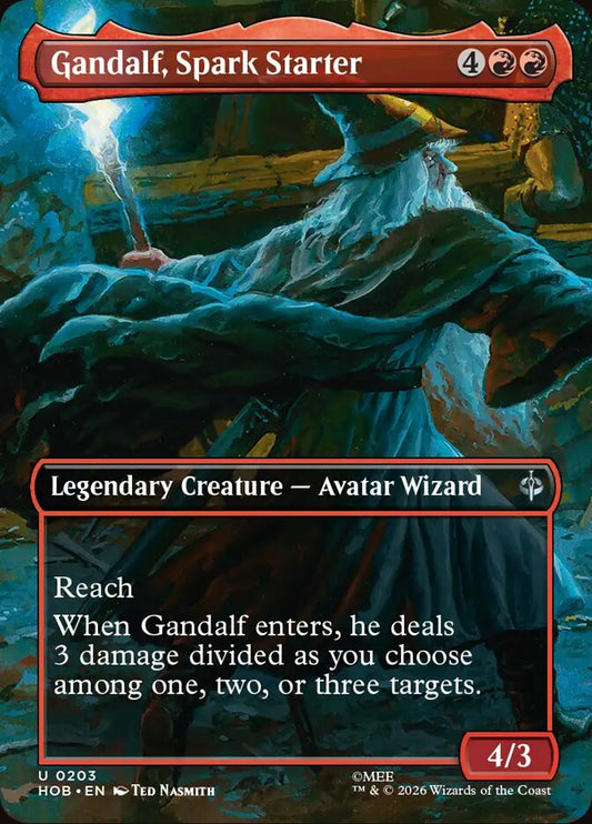 MTG Card Title: Gandalf, Spark Starter HOB/203
