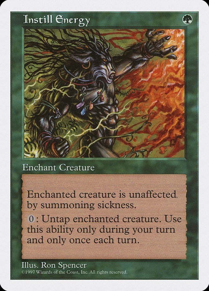 MTG Card Title: Instill Energy 5ED/304
