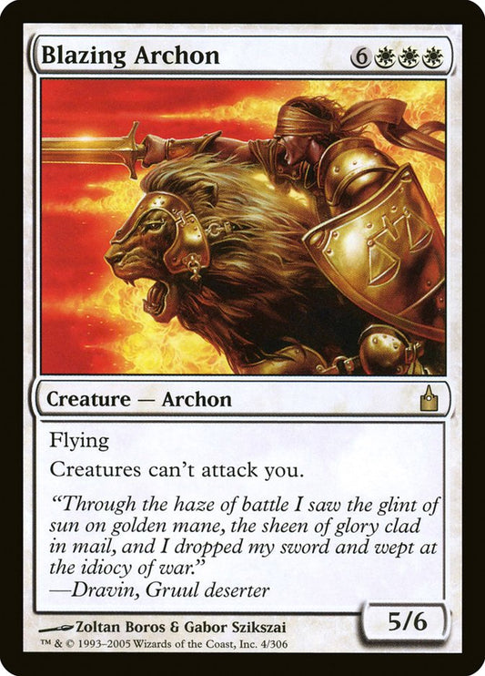 MTG Card Title: Blazing Archon RAV/4