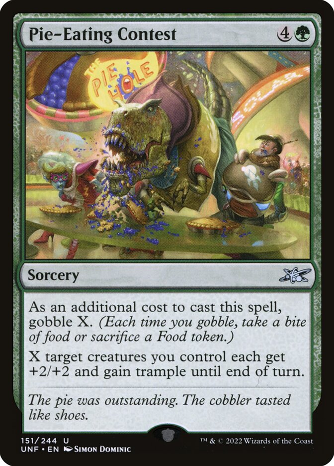 MTG Card Title: Pie-Eating Contest UNF/151