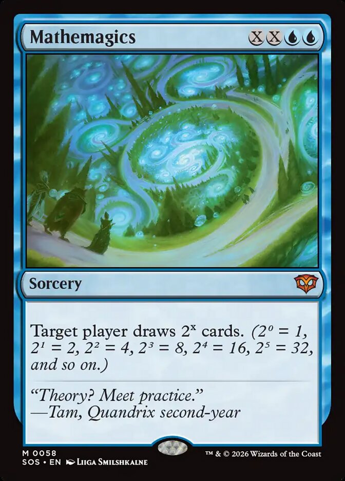 MTG Card Title: Mathemagics SOS/58