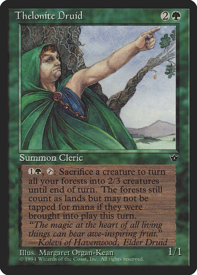 MTG Card Title: Thelonite Druid FEM/78