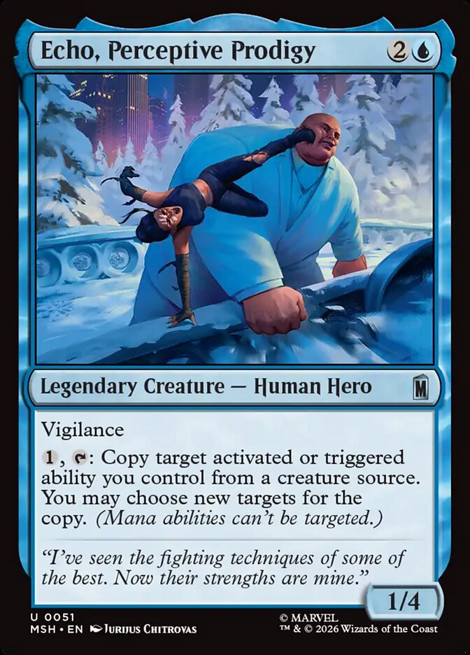MTG Card Title: Echo, Perceptive Prodigy MSH/51