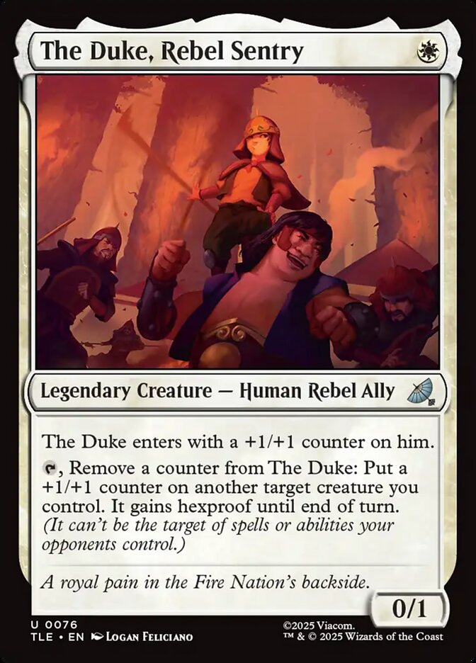 MTG Card Title: The Duke, Rebel Sentry TLE/76