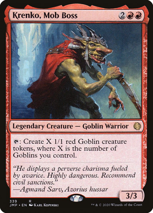 MTG Card Title: Krenko, Mob Boss JMP/339