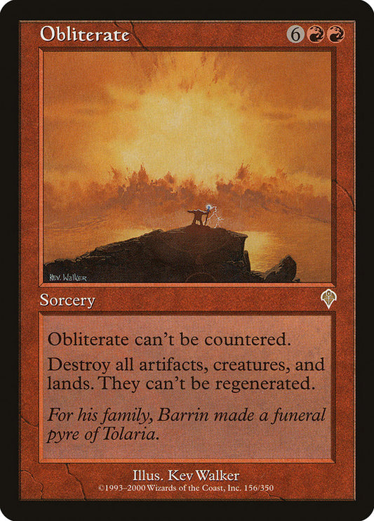 MTG Card Title: Obliterate INV/156