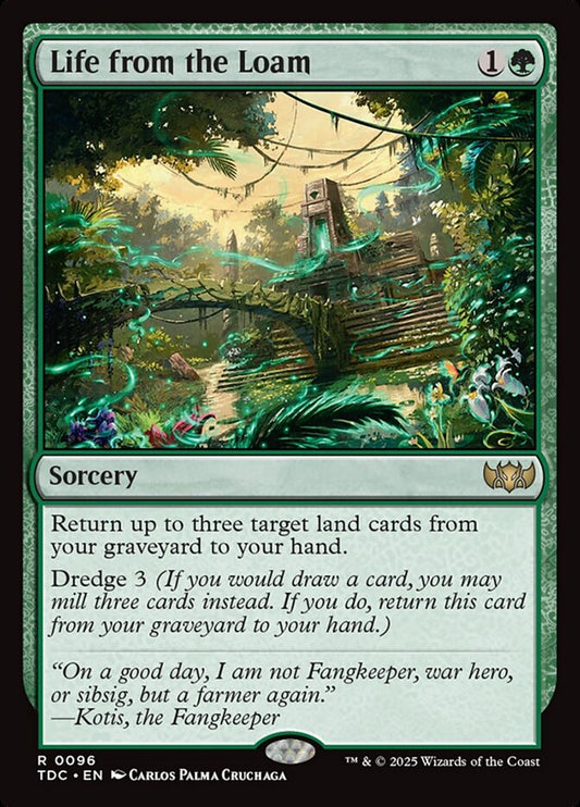 MTG Card Title: Life from the Loam TDC/96