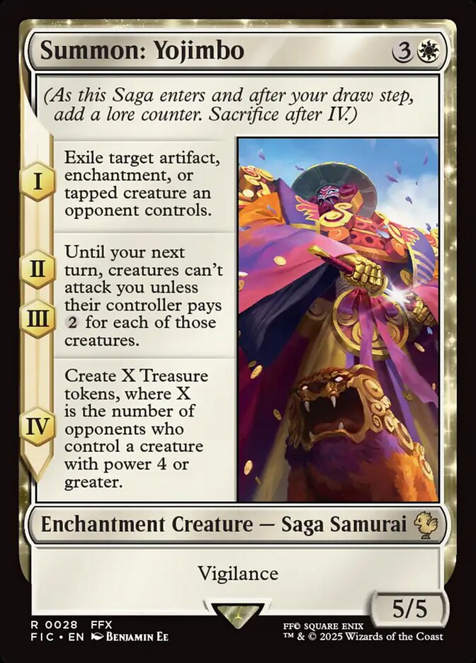 MTG Card Title: Summon: Yojimbo FIC/28