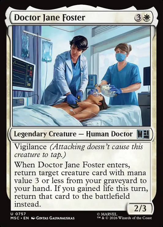 MTG Card Title: Doctor Jane Foster MSC/757