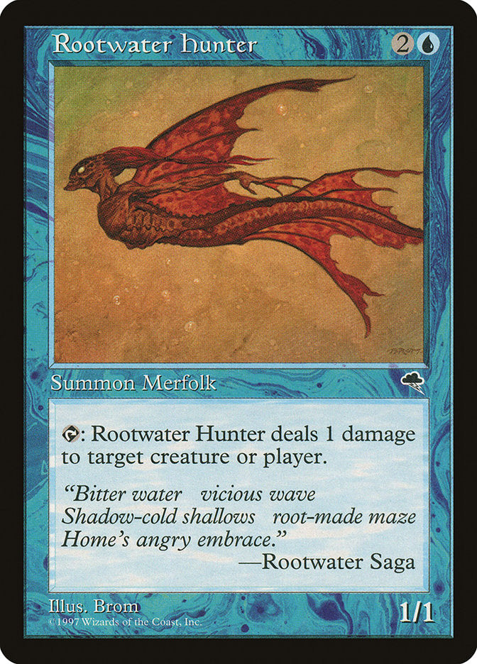 MTG Card Title: Rootwater Hunter TMP/82