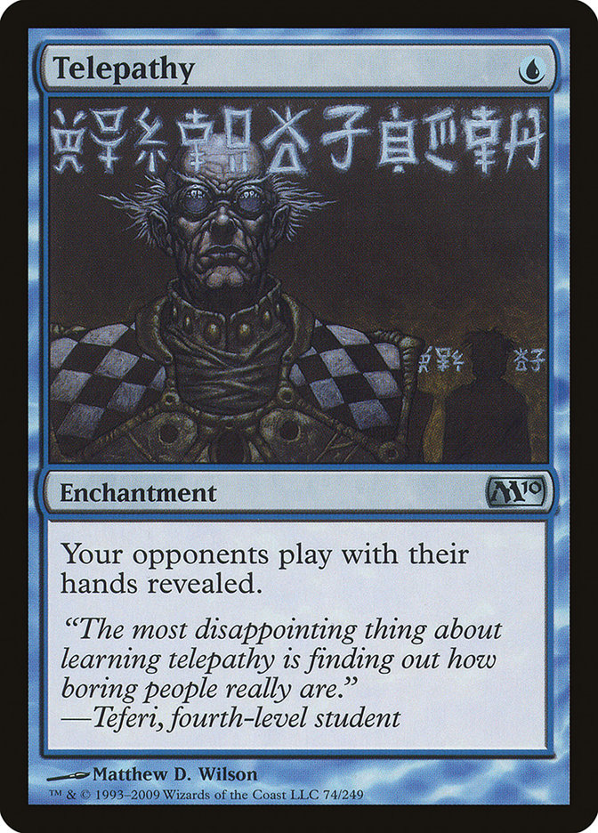 MTG Card Title: Telepathy M10/74
