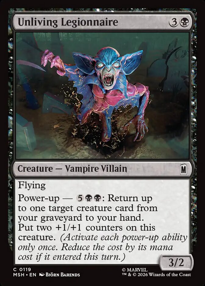 MTG Card Title: Unliving Legionnaire MSH/119