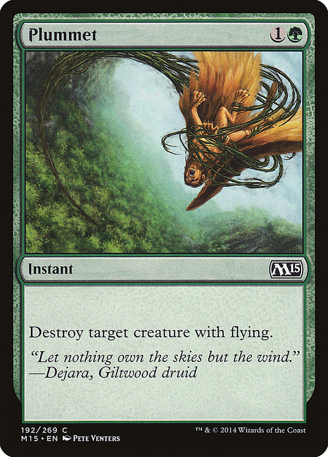 MTG Card Title: Plummet M15/192