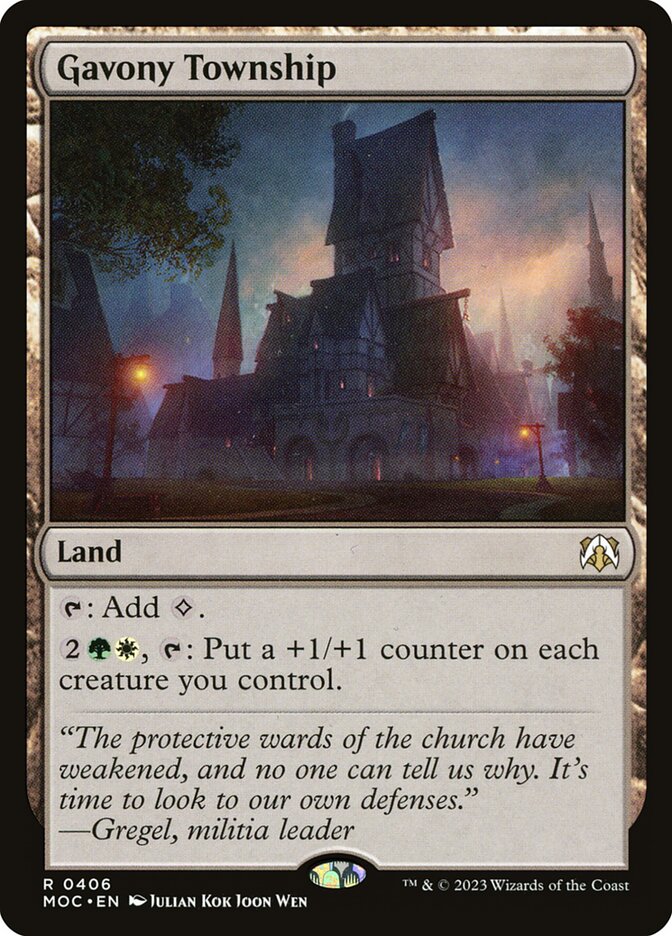 MTG Card Title: Gavony Township MOC/406