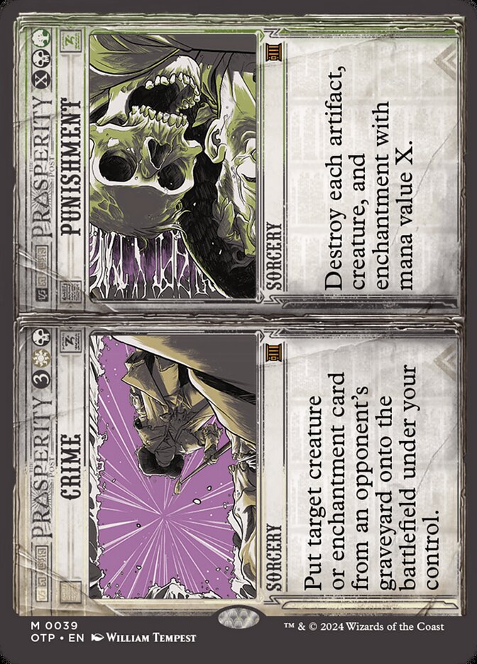 MTG Card Title: Crime // Punishment OTP/39