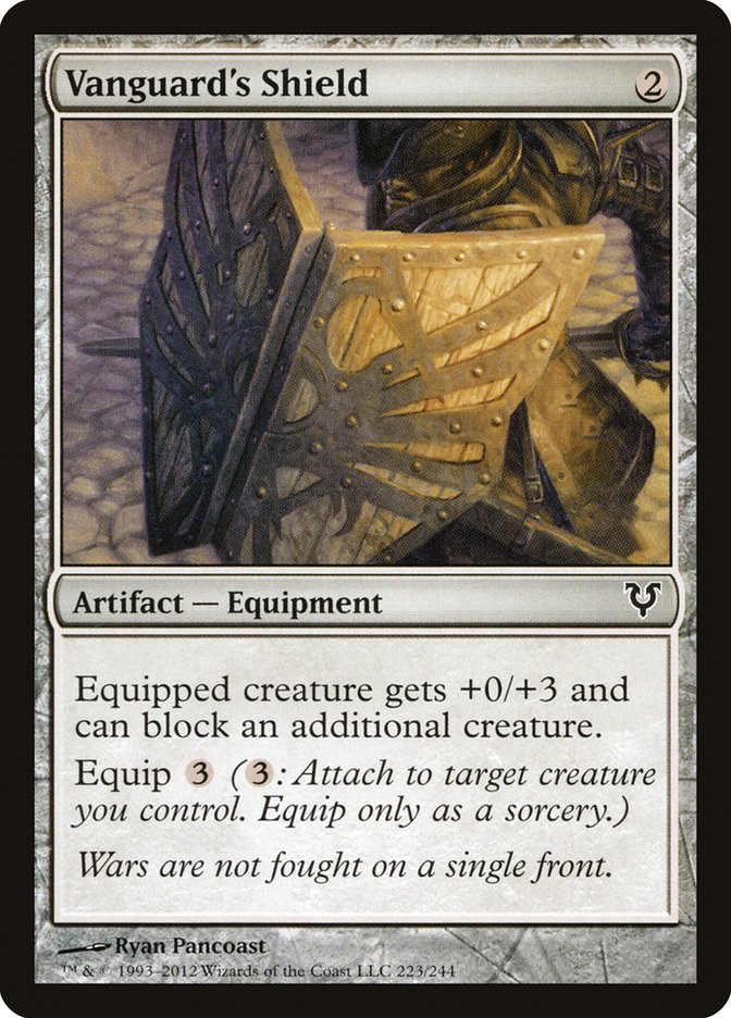 MTG Card Title: Vanguard's Shield AVR/223
