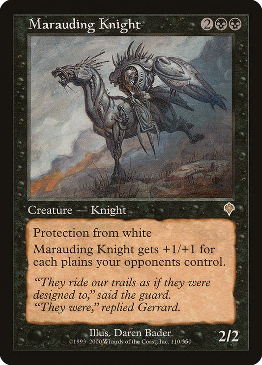 MTG Card Title: Marauding Knight INV/110