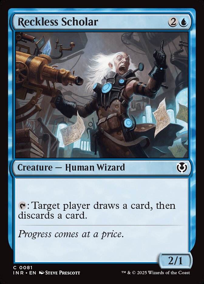 MTG Card Title: Reckless Scholar INR/81