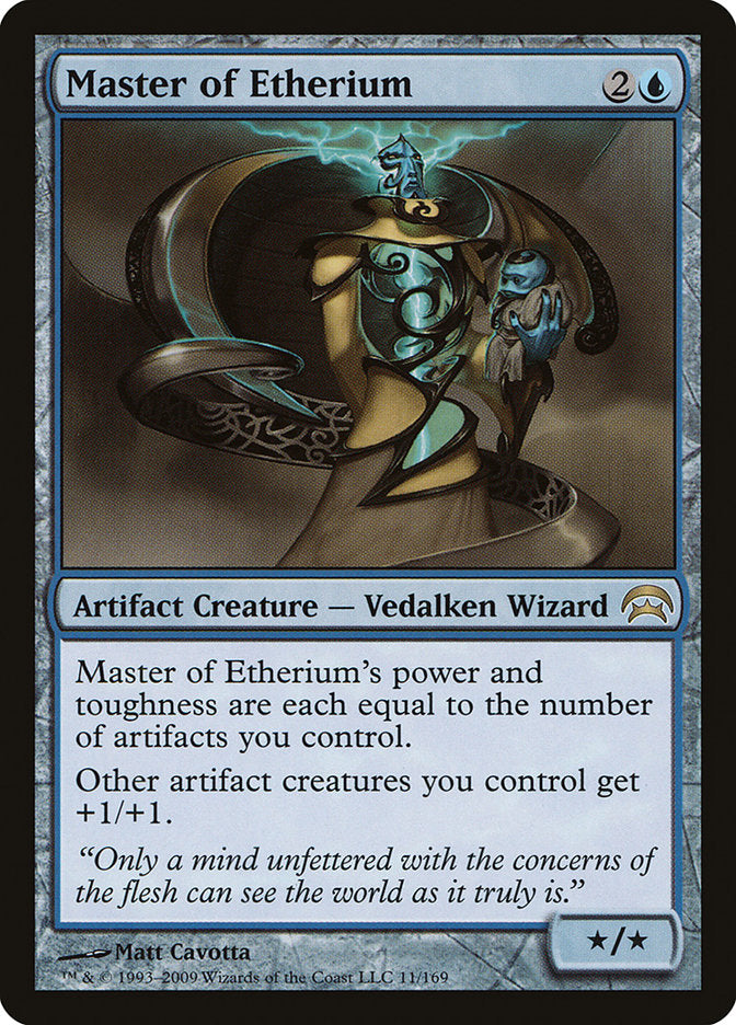 MTG Card Title: Master of Etherium HOP/11